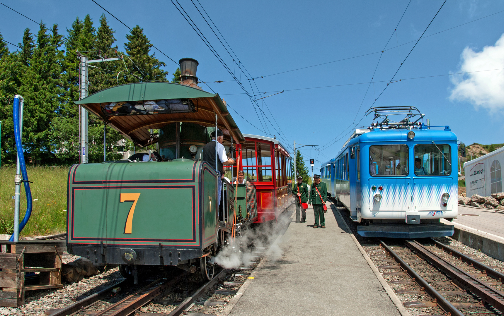 Lok Nr.7 Der Vitznau-Rigibahn 16.07.2009