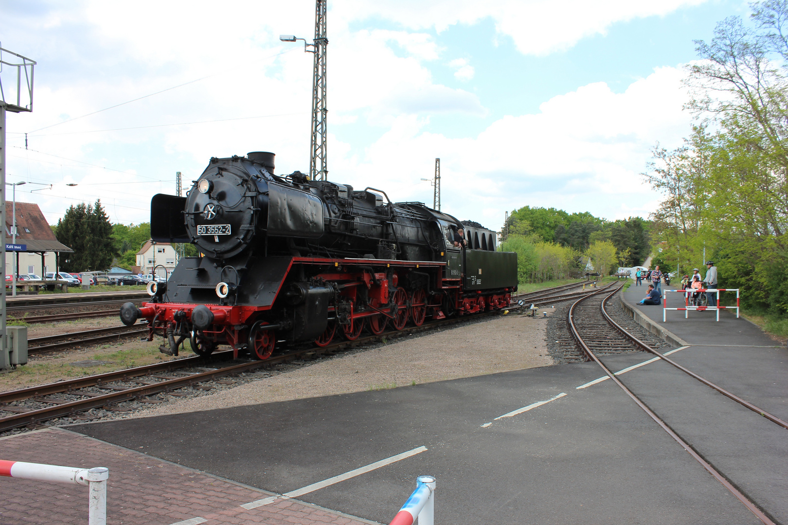 Lok Umsetzung auf der Kahlgrundbahn