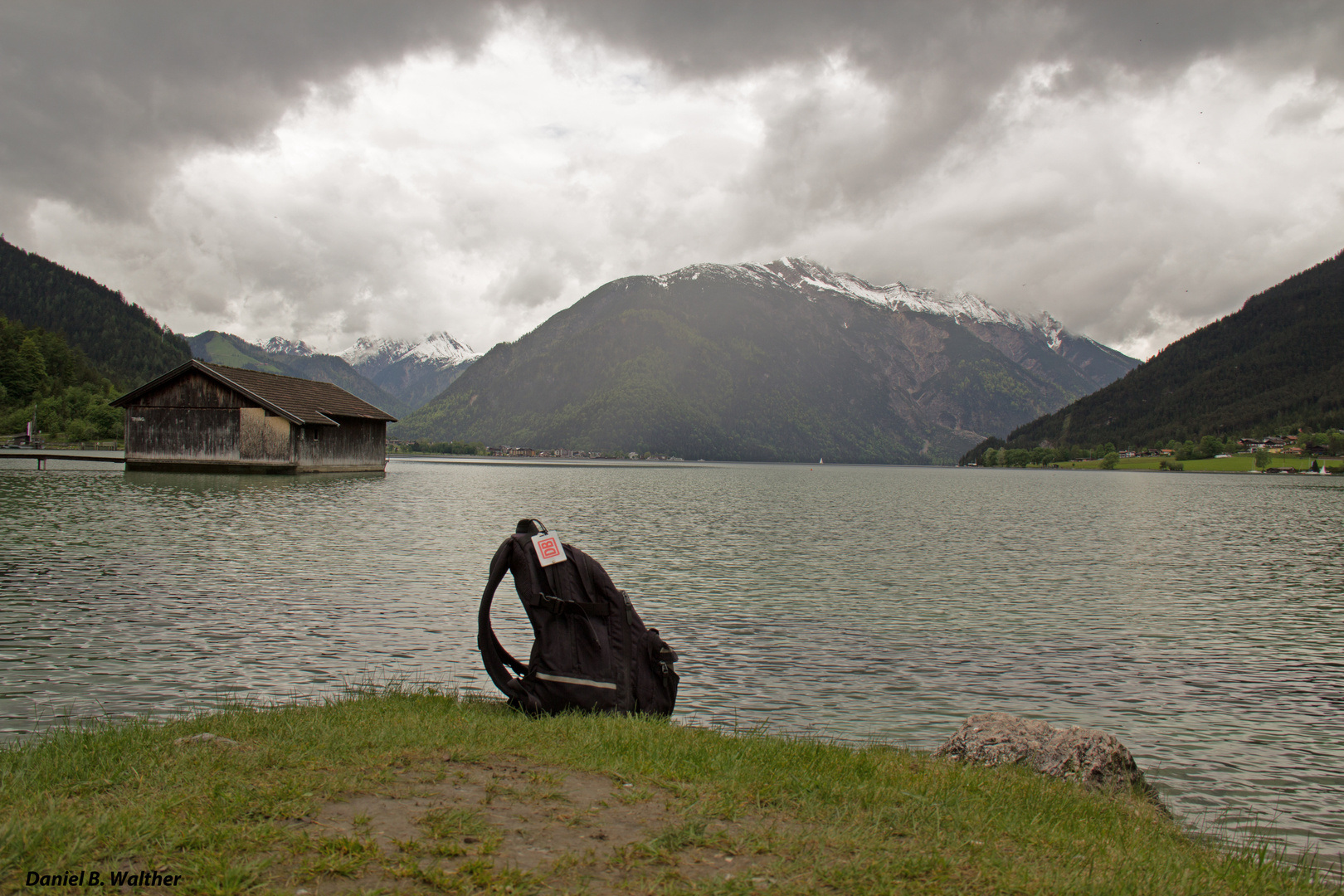 Lokführers Rucksack entspannt am Achensee!