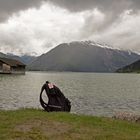 Lokführers Rucksack entspannt am Achensee!