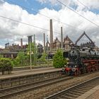 Lokomotive 01 1075 vor Weltkulturerbe Völklinger Hütte   Dampfspektakel 2018