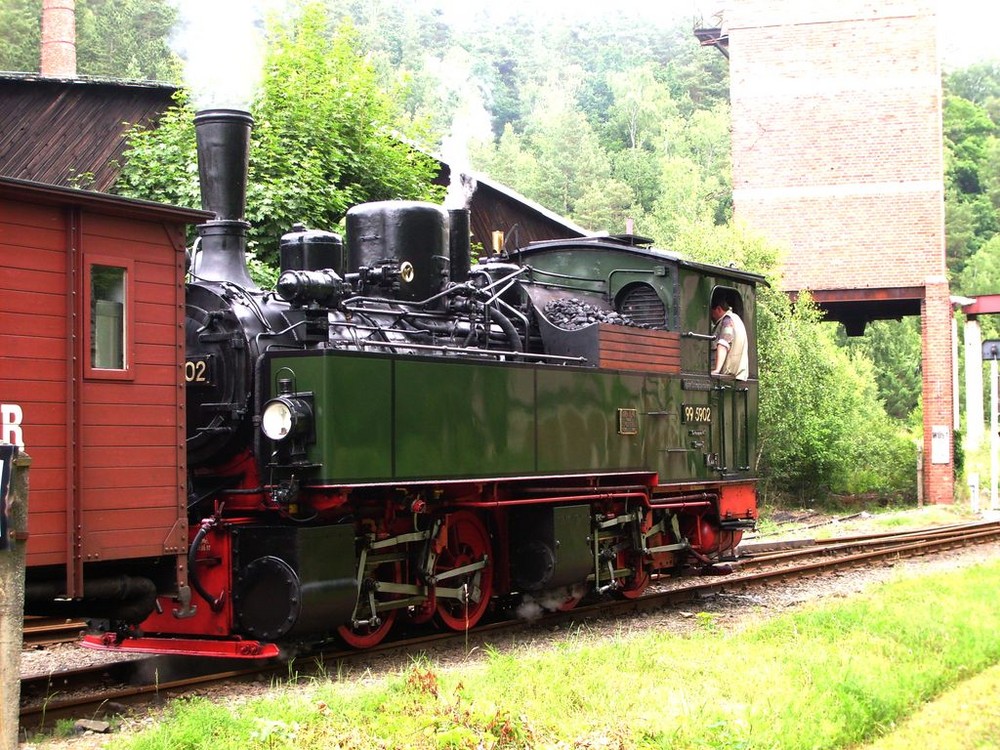 Lokomotive 99 5902 der HSB in Silberhütte