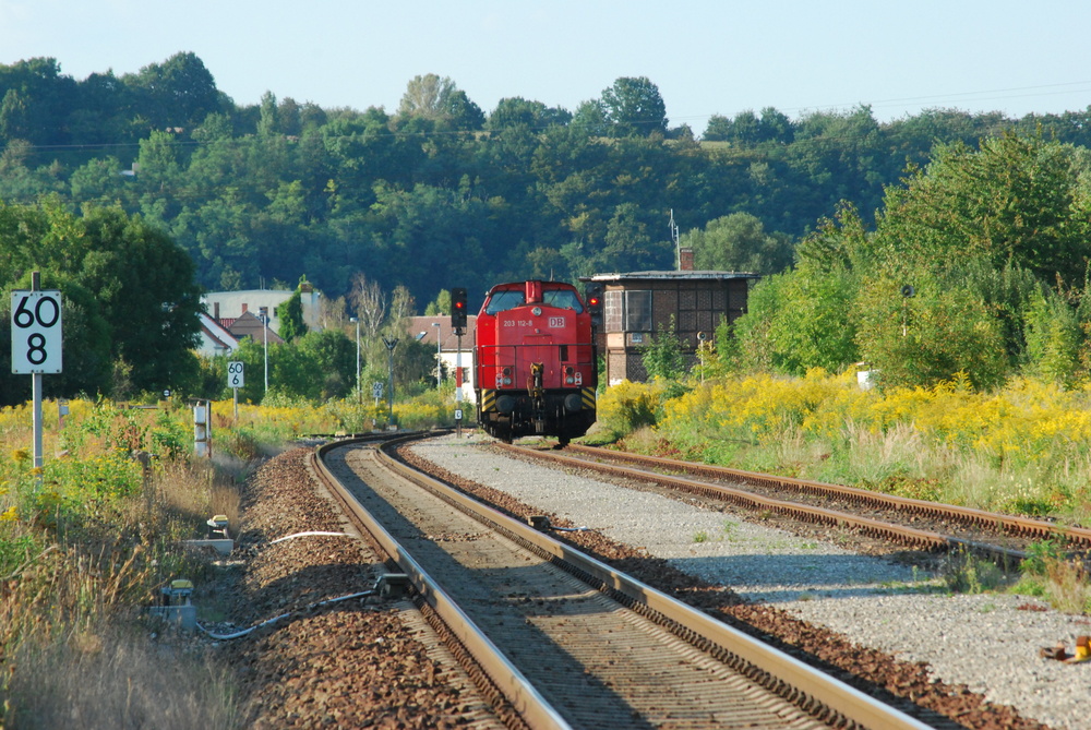 Lokomotive im Grünen