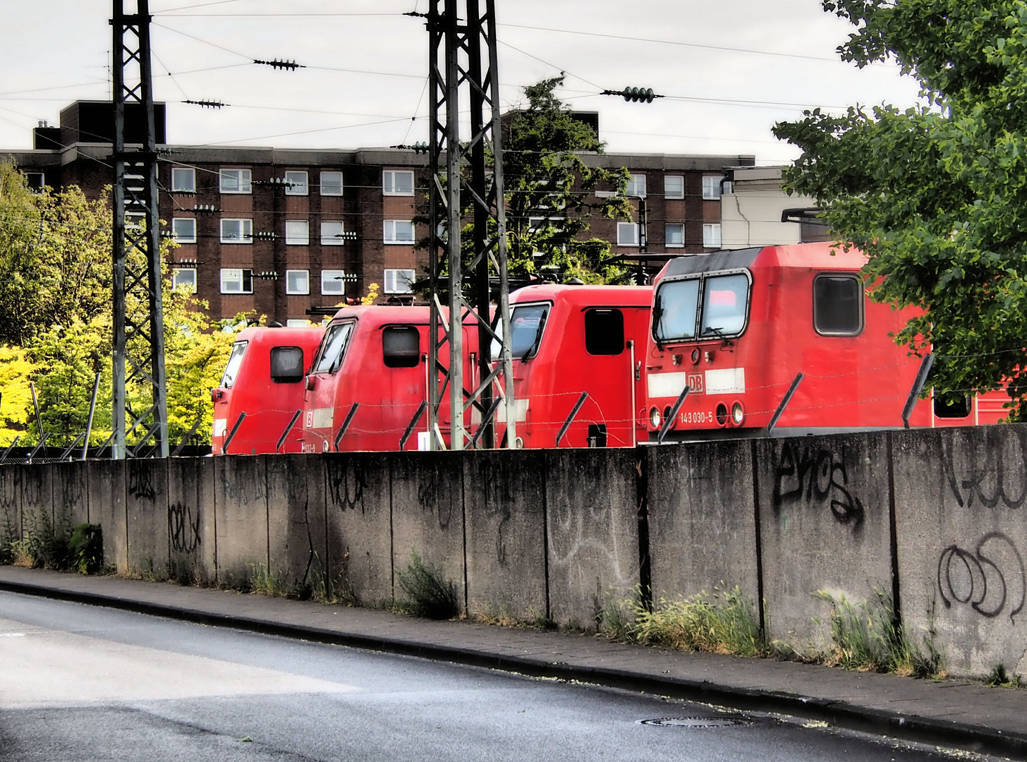 Lokomotiven Gefängnis in Düsseldorf....