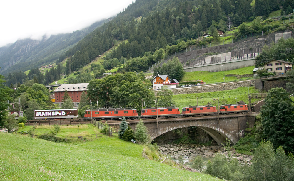 Lokparade auf dem Wattinger Viadukt