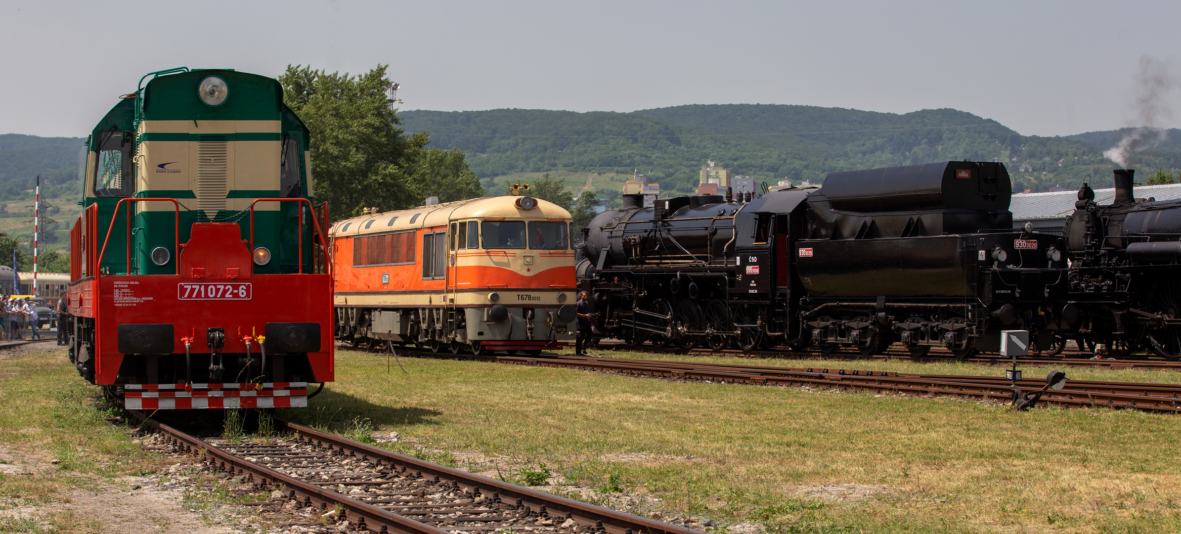 Lokparade beim Bahnfest