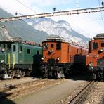 Lokparade von SBB Historic in Erstfeld