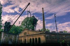 Lokschuppen und Wasserturm