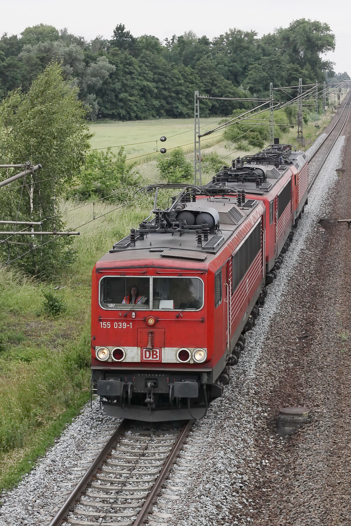 Lokzug - 155 039-1, ? und 189 020-1 DB