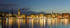 Lombardsbrücke - View on Innenalster - 02