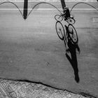 L'ombra del ciclista.