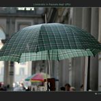 L'ombrello in Piazzale degli Uffizi