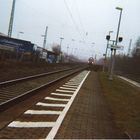 Lomo: Bahnhof Menden Rheinland