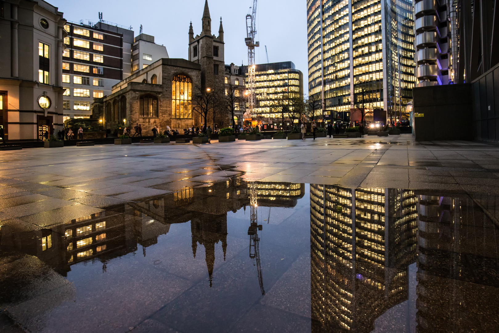 London after rain