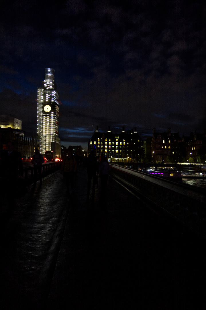 London at night