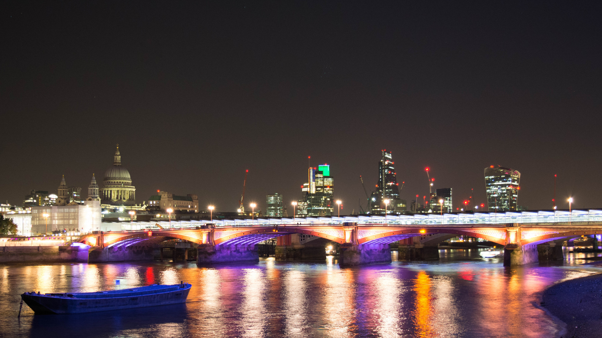 london at night