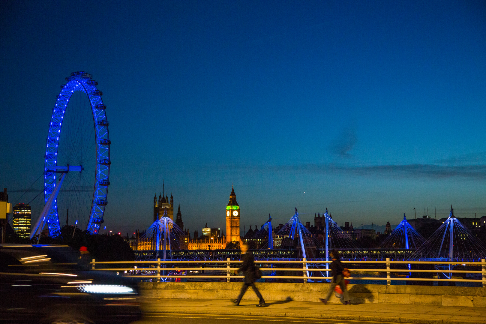 London at night