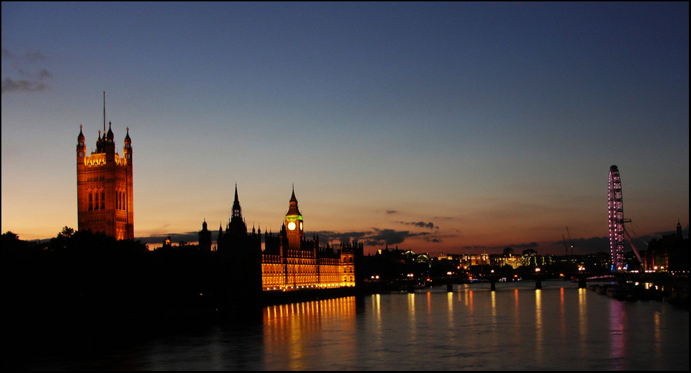 London at night