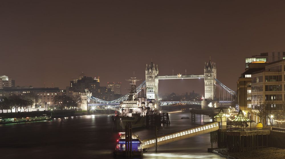 London at night