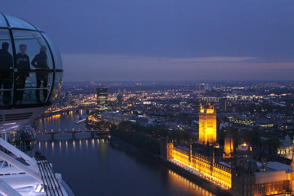 London at night