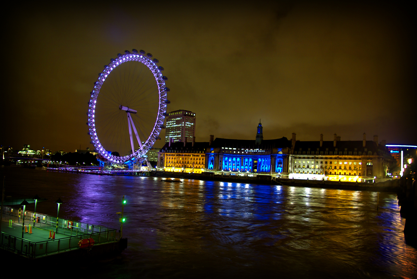 London at night