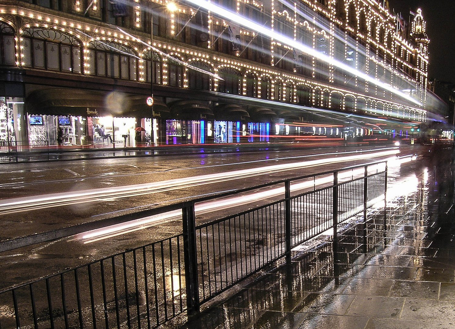 London at Night: Harrods