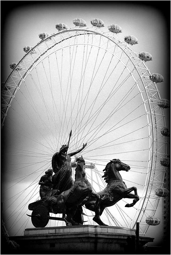 LONDON BC (Before Corona) - 63 - Queen Boudicca & London Eye