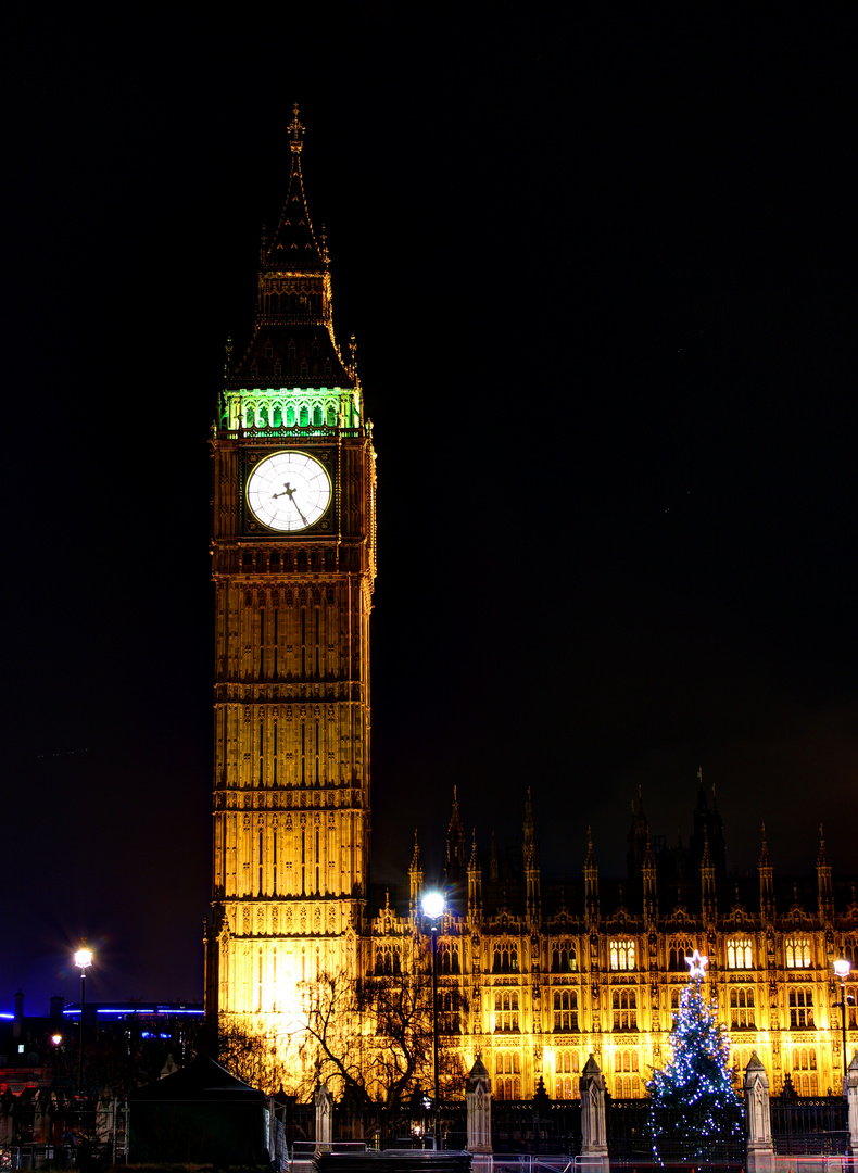 London bei Nacht Big Ben