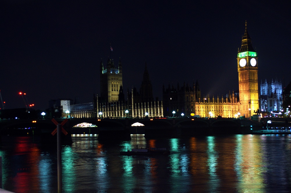 London bei Nacht, mit dem großen Ben