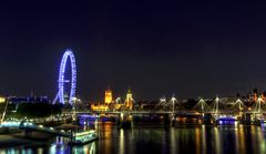 London bei Nacht Skyline HDR