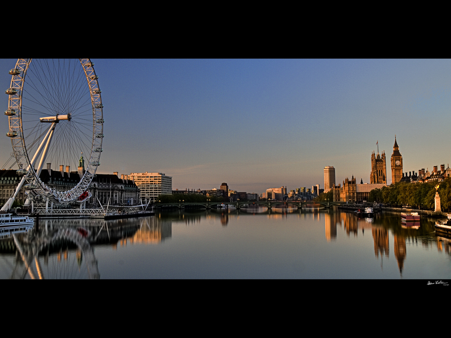 London bei Sonnenaufgang