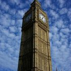 London. Big Ben and Clouds