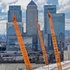 London, Blick auf Canary Wharf