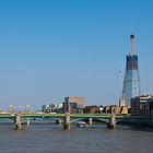 London - Blick von der Millenium Bridge gen Osten