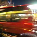 London bus at night