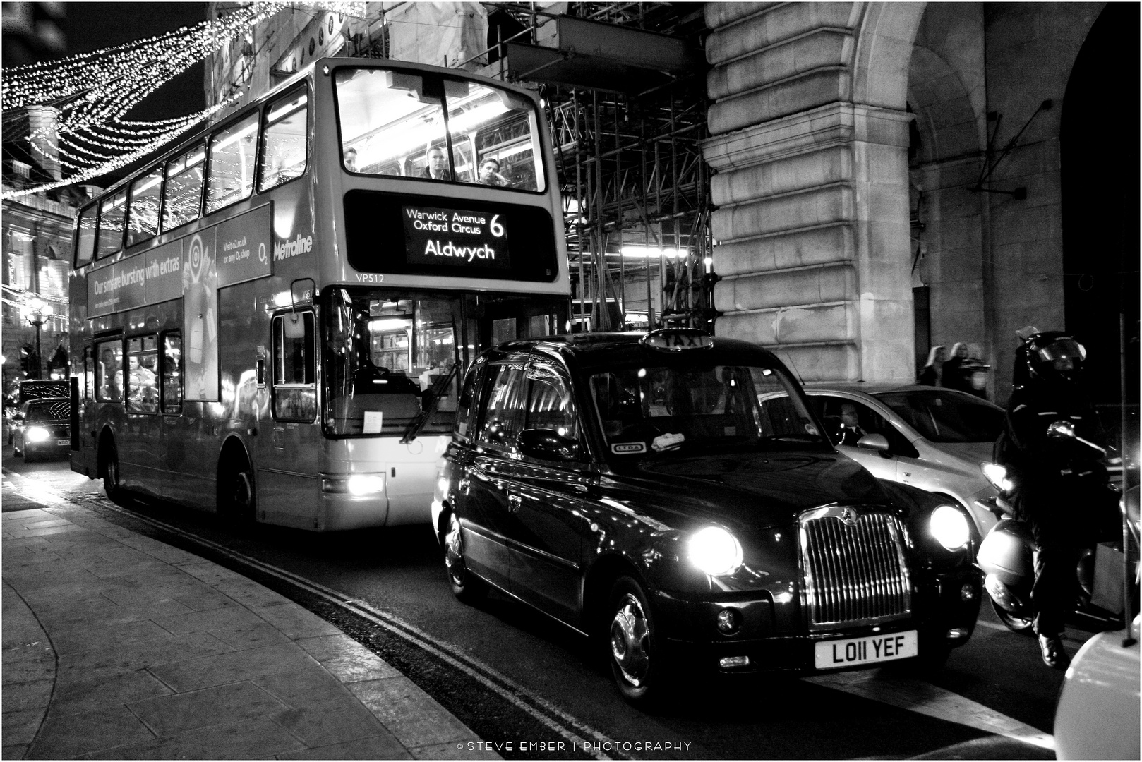 London by Night No. 11 - Transportation Icons