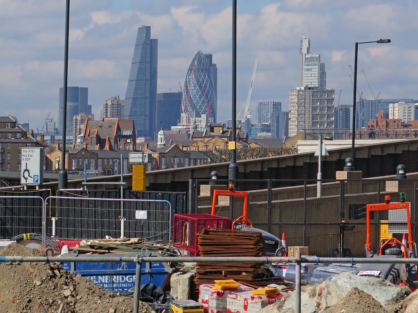 London: Canary-Wharf - Baustelle