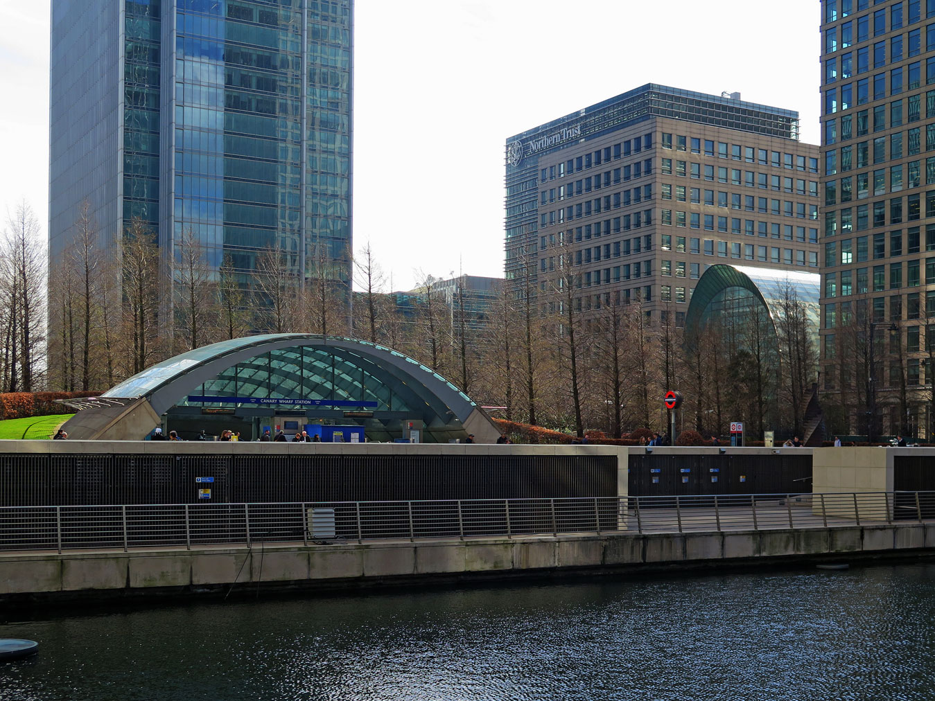 London: Canary-Wharf - Südausgang der U-Bahn-Station