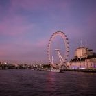 London Eye Abenddämmerung