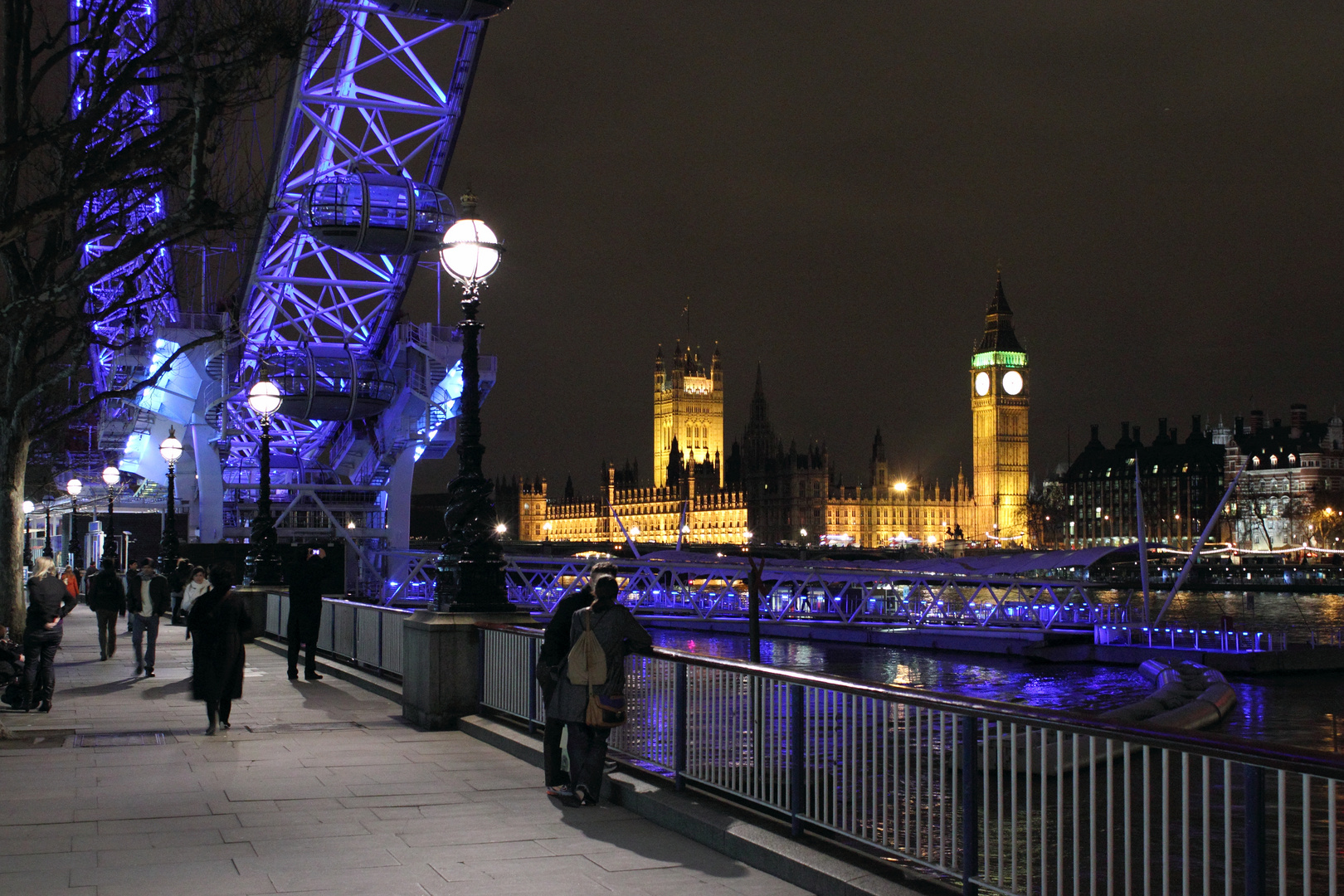 London Eye and Westminster by Night