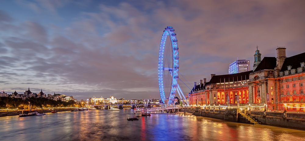 London Eye at Night / Einladung zum Fotokurs