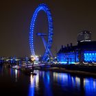 London Eye bei Nacht