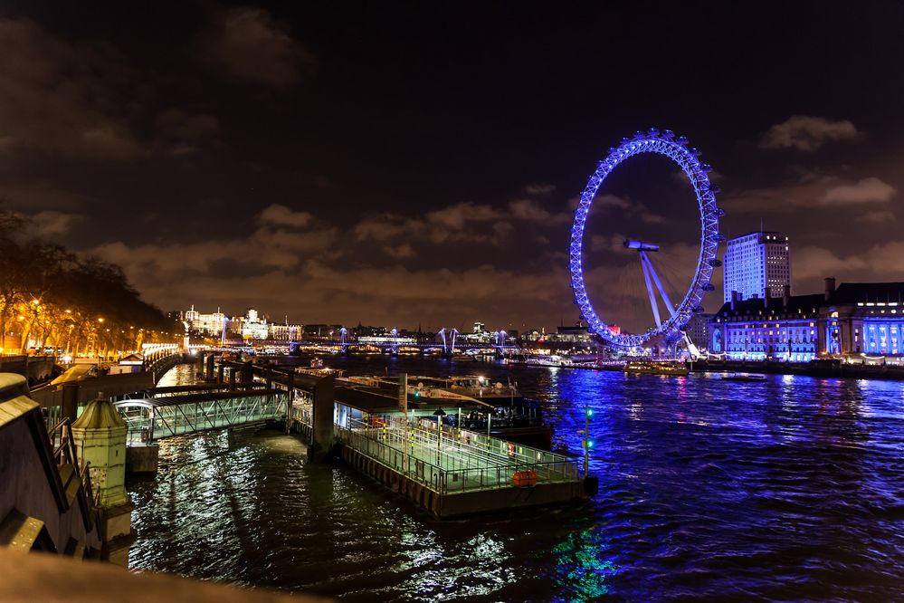 london eye bei nacht