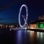 London Eye bei Nacht