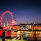 London Eye bei Nacht