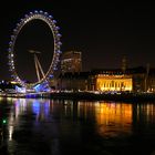 London Eye bei Nacht