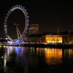 London Eye bei Nacht