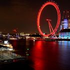 London Eye bei Nacht