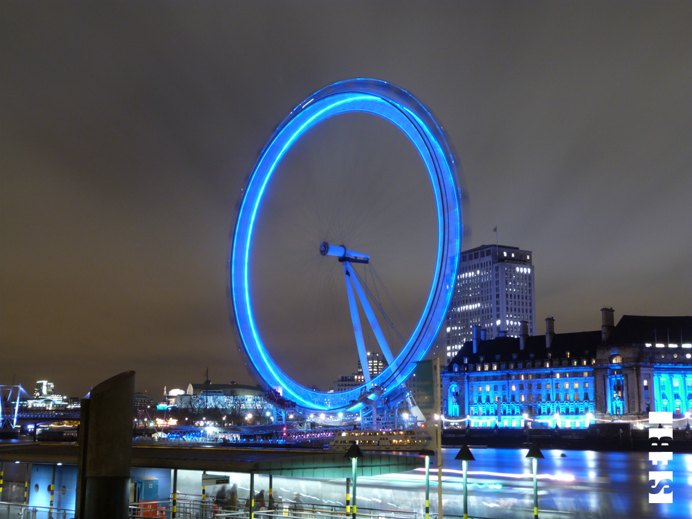 London Eye Blau