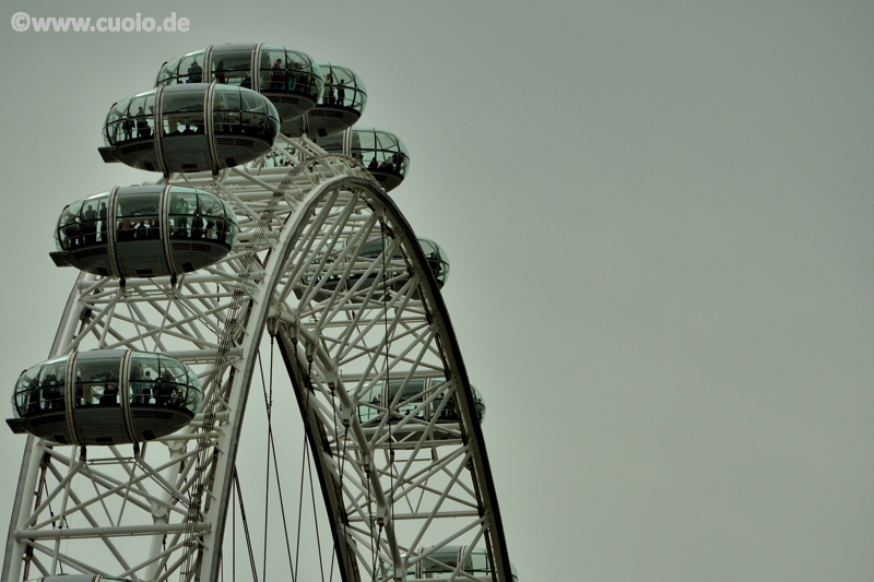 London Eye - Grau in Grau